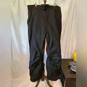 BOULDER GEAR FRONT RANGE Ski / Snow PANTS MEN'S Black ~ Size Large. Full Zip Leg